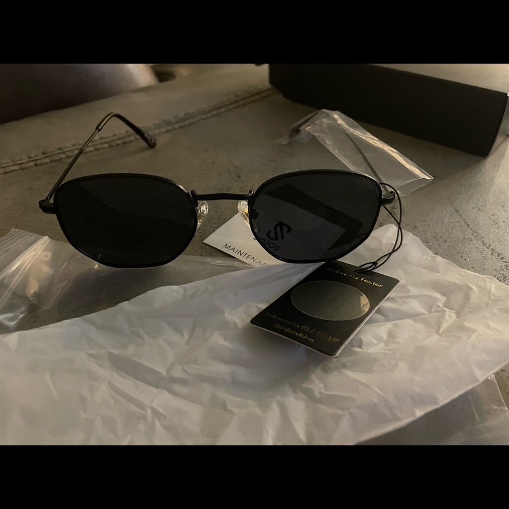 SOJOS Small Square Polarized Sunglasses for Men and Women Polygon Mirrored Lens